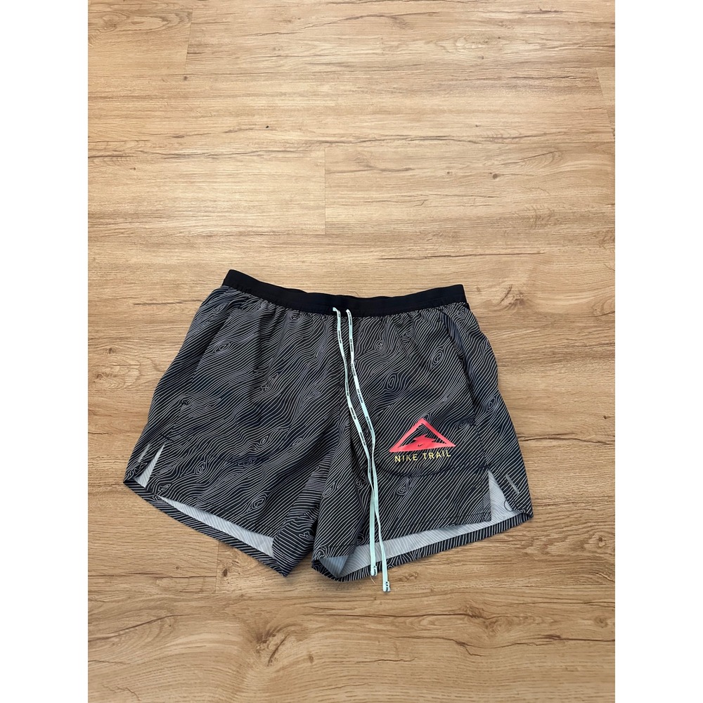 Nike Flex Stride Trail Shorts Men's L Black 5" 2-in-1 Running DJ0588-010